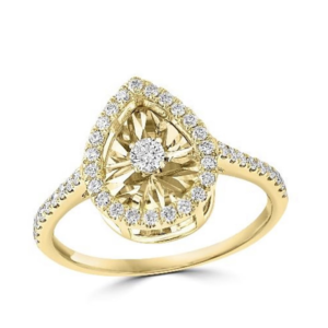 Diamond Pear Ring