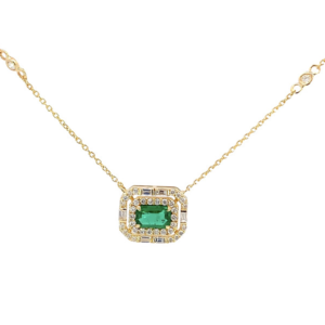 Emerald Deco Necklace