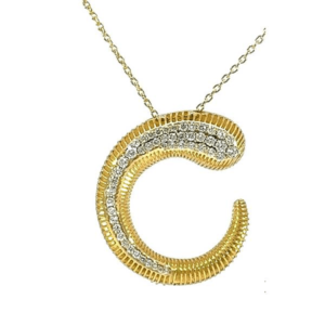 Golden Comet Diamond Necklace