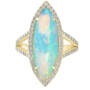 Opal Marquis Ring