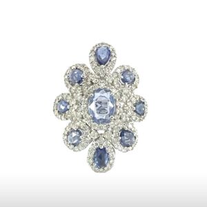 Royal Blue Deco Ring