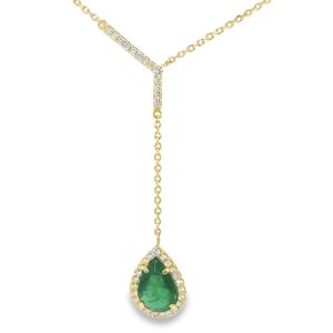 Luxe Emerald Lariat