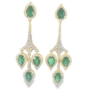 Regal Emerald Earrings