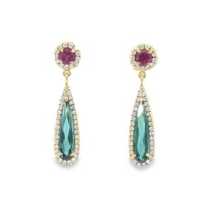 Tourmaline Charm Earrings