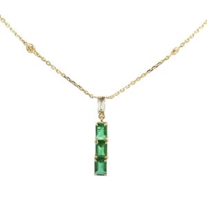 Emerald Row Necklace