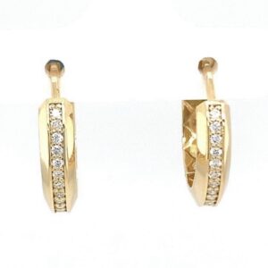 Diamond Band Earrings