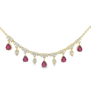 Ruby Cascade Necklace