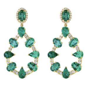 Emerald Fire Earrings