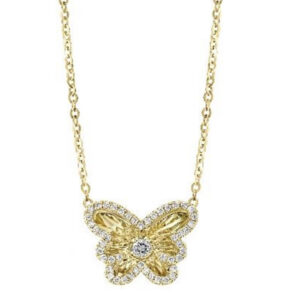 Diamond Butterfly Necklace